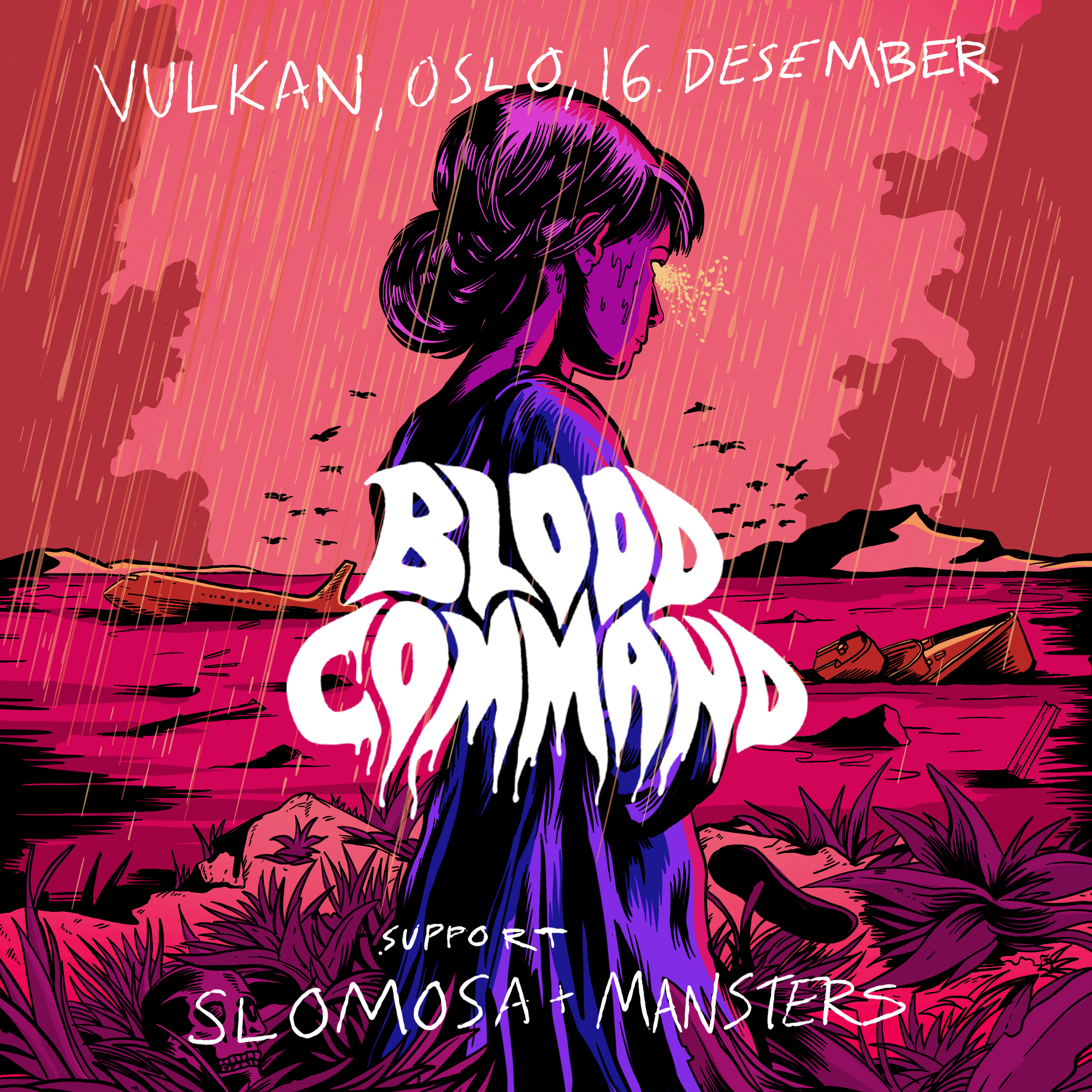 BLOOD COMMAND / SUPPORT SLOMOSA + MANSTERS