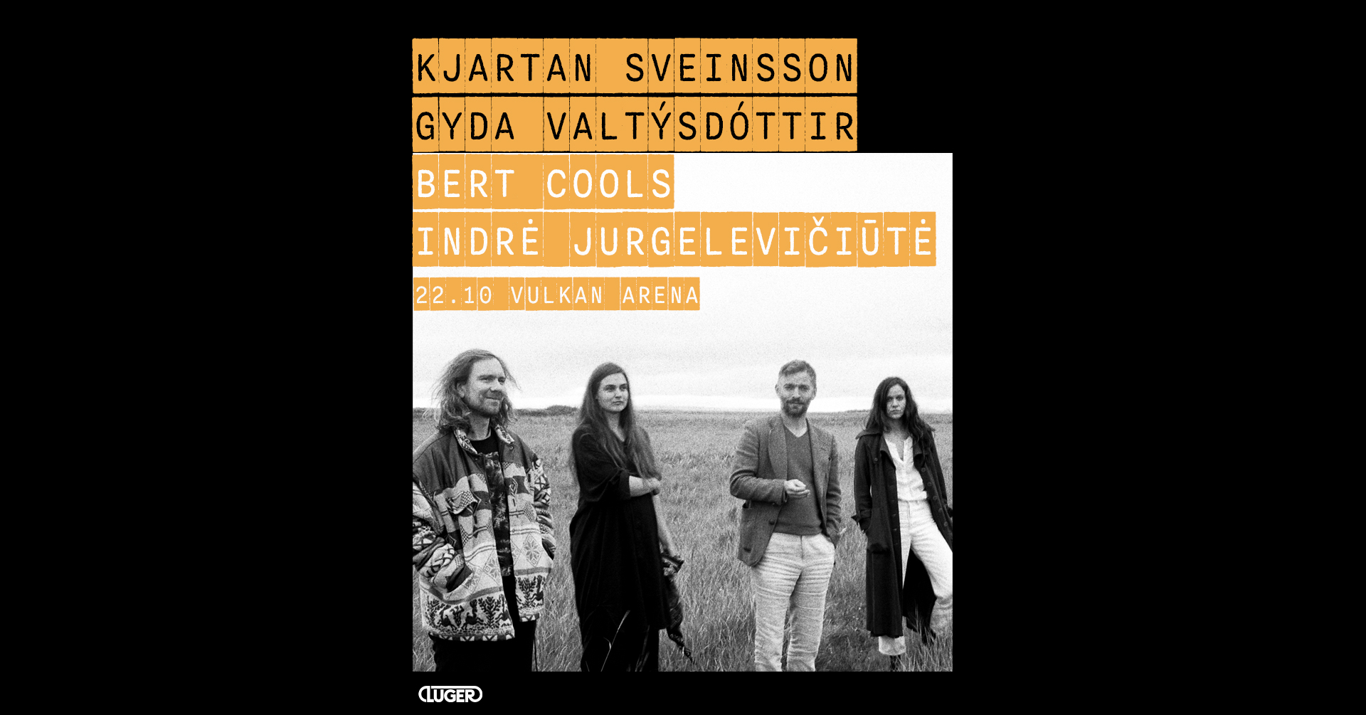 Kjartan Sveinsson, Bert Cools, Indrė Jurgęleviciūtė & Gyda Valtýsdóttir (BE/IS)